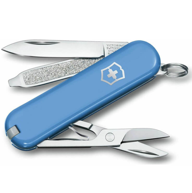 Victorinox Classic SD Ελβετικός Σουγιάς Με 7 Λειτουργίες Σε Μπλε Summer Rain 58mm (0.6223.28G) - Image 1