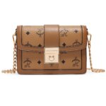 Foxer 9158166F PVC Γυναικεία Τσάντα Χιαστί / Ώμου Σε Καφέ