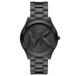 Michael Kors Slim Runway Ρολόι Με Μαύρο Μεταλλικό Μπρασελέ MK4734