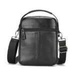 Bull Captain DJB 069 Δερμάτινη Ανδρική Τσάντα Ώμου / Χιαστί Σε Χρώμα Μαύρο - Image 2