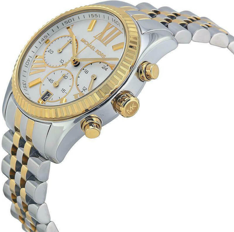 Michael Kors Lexington Ρολόι Χρονογράφος Με Μεταλλικό Μπρασελέ Σε Χρυσό MK5955 - Image 2