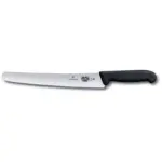 Victorinox Fibrox Μαχαίρι Τεμαχισμού-Ζαχαροπλαστικής Οδοντωτό από Ανοξείδωτο Ατσάλι 26cm (5.2933.26)