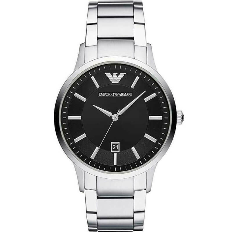 Emporio Armani Renato Ρολόι Χρονογράφος με Ασημί Μεταλλικό Μπρασελέ AR2457 - Image 2