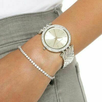 Michael Kors Stainless Steel Bracelet Darci Ρολόι Με Ασημί Μεταλλικό Μπρασελέ MK3190 - Image 4