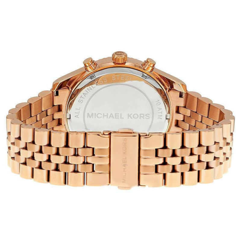 Michael Kors Lexington Ρολόι Χρονογράφος Με Ροζ Χρυσό Μεταλλικό Μπρασελέ MK8319 - Image 4