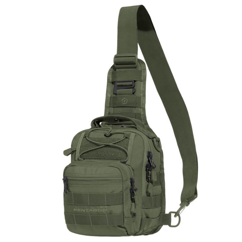 Pentagon UCB K17046-2.0 Τσαντάκι Ώμου/Χιαστί Σε Χρώμα Χακί 7Lt - Image 2