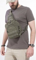 Pentagon UCB K17046-2.0 Τσαντάκι Ώμου/Χιαστί Σε Χρώμα Χακί 7Lt - Image 5