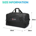 Τροχοτσάντα Ταξιδιού Cardinal 55cm 8506 Σε Μαύρο 48Lt - Image 2