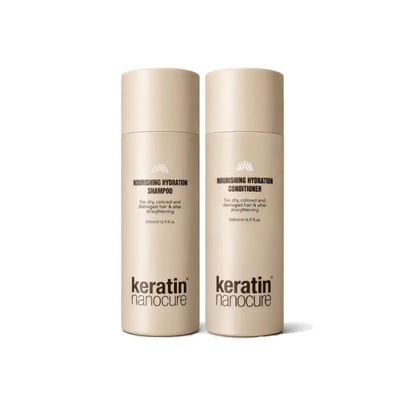nanocure-ultimate-nourishing-hydration-shampoo-conditioner_1767863699 Nanocure Keratin Nourishing Hydration Hair Set (Shampoo 500ml, Conditioner 500ml) - Image 1
