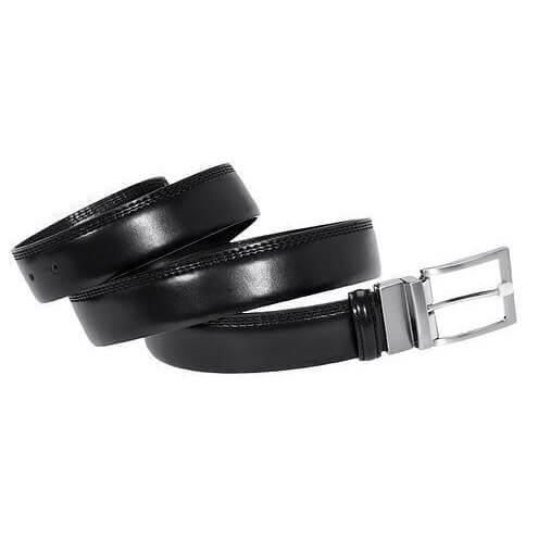 Lavor 1-85 Ανδρική Ζώνη Δερμάτινη Διπλής Όψεως Σε Χρώμα Μαύρο/Καφέ 130cm