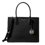 Michael Kors 35T2GM9S3LBLA Δερμάτινη Γυναικεία Τσάντα Χιαστί / Ώμου Σε Μαύρο - Image 2