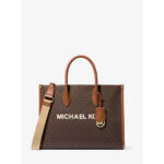 Michael Kors 35R5G7ZT2BBRO Δερμάτινη Γυναικεία Τσάντα Χειρός / Ώμου Σε Καφέ - Image 2
