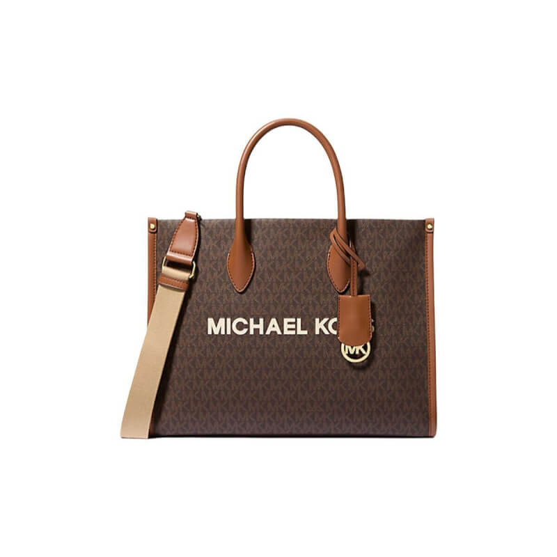 michael_kors_michael_dermatini_gynaikeia_tsanta_cheiros_kafe Michael Kors 35R5G7ZT2BBRO Δερμάτινη Γυναικεία Τσάντα Χειρός / Ώμου Σε Καφέ - Image 1