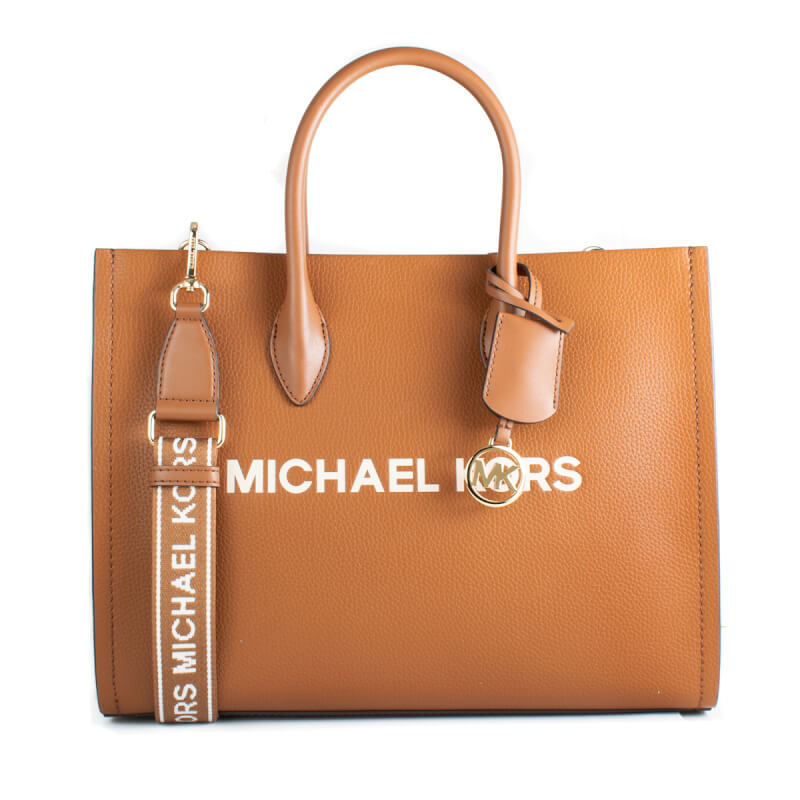 michael_kors_michael_gynaikeia_tsanta_35r5g7zt2l_lug Michael Kors 35R5G7ZT2LLUG Δερμάτινη Γυναικεία Τσάντα Χειρός / Ώμου Σε Καφέ - Image 1