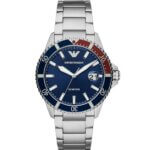 Emporio Armani Renato Ρολόι με Ασημί Μεταλλικό Μπρασελέ AR11339