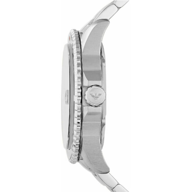 Emporio Armani Renato Ρολόι με Ασημί Μεταλλικό Μπρασελέ AR11339 - Image 5