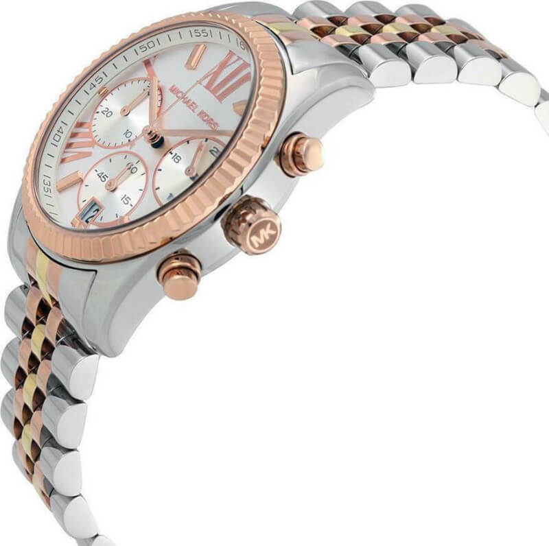 Michael Kors Lexington Ρολόι Χρονογράφος Με Ροζ Χρυσό Μεταλλικό Μπρασελέ MK5735 - Image 5
