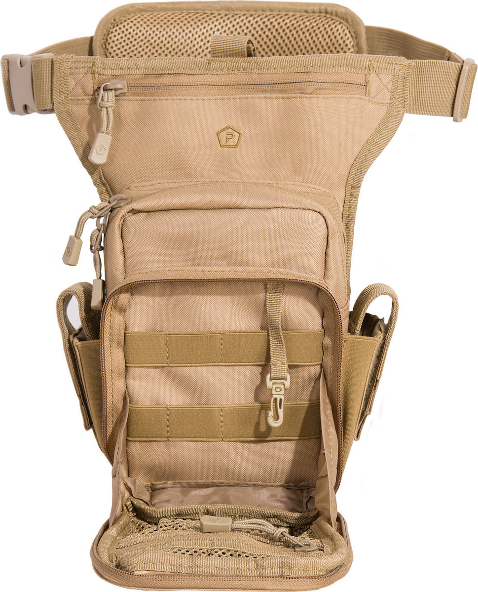 Pentagon K16023-03 Στρατιωτικό Τσαντάκι Μηρού Από Πολυεστέρα Σε Χρώμα Coyote 3,7Lt - Image 3