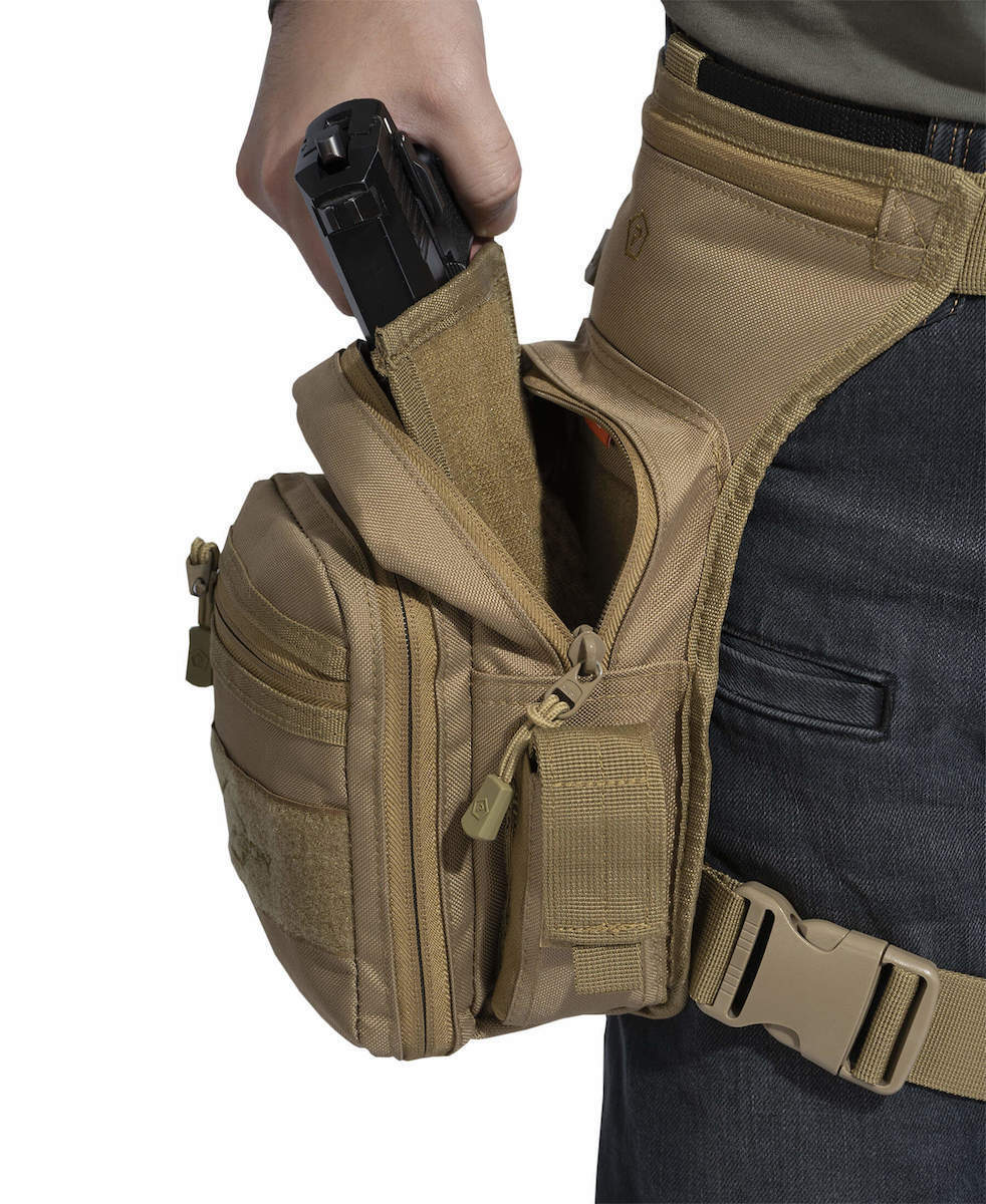 Pentagon K16023-03 Στρατιωτικό Τσαντάκι Μηρού Από Πολυεστέρα Σε Χρώμα Coyote 3,7Lt - Image 4
