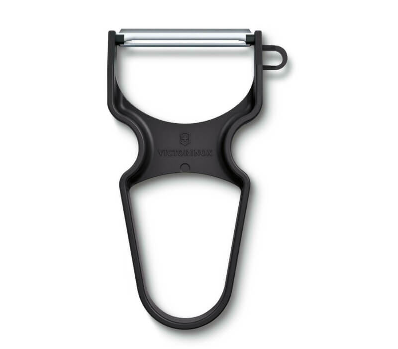 victorinox_apofloiotis_katharistis_frouton_lachanikon_apo_anoxeidoto_atsali_mayros_6_0930_3 Victorinox Αποφλοιωτής/Καθαριστής Φρούτων & Λαχανικών από Ανοξείδωτο Ατσάλι Σε Μαύρο (6.0930.3) - Image 1