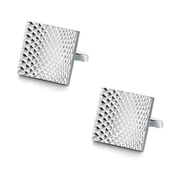 Ανδρικά ατσάλινα μανικετόκουμπα Original Men's Fashion Luxury Silver, ασημί
