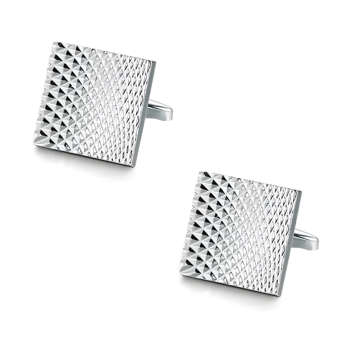 Ανδρικά ατσάλινα μανικετόκουμπα Original Men's Fashion Luxury Silver, ασημί