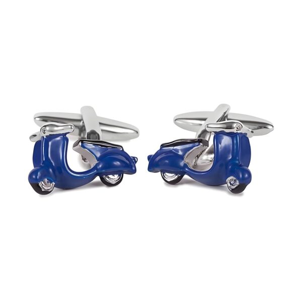 Ατσάλινα ανδρικά μανικετόκουμπα Original Men's Fashion Vespa, μπλε