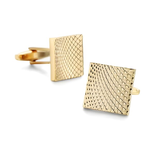 Ατσάλινα ανδρικά μανικετόκουμπα Original Men's Fashion Luxury Silver, χρυσό