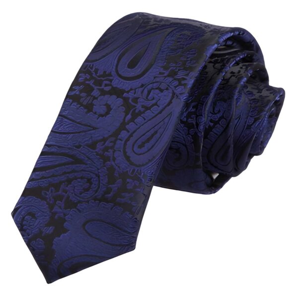 Λεπτή ανδρική γραβάτα Original Men's Fashion Blue Garden 6 εκ., μπλε