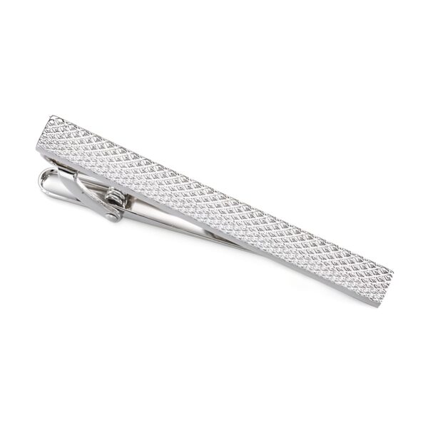 Ατσάλινο ανδρικό clip γραβάτας Original Men's Fashion Luxuri Silver, ασημί