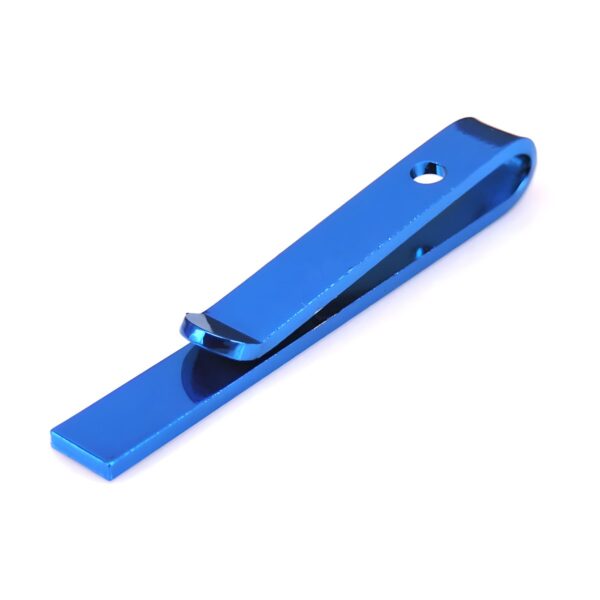 Ατσάλινο ανδρικό clip γραβάτας Original Men's Fashion Plain Blue, μπλε