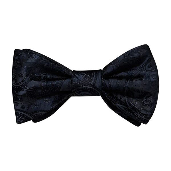 Υφασμάτινο ανδρικό παπιγιόν Original Men's Fashion με σχέδια, μαύρο