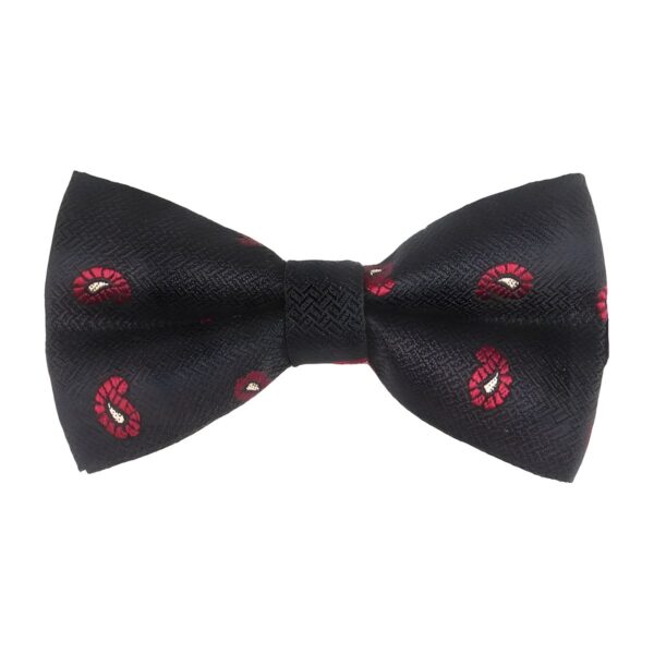 Υφασμάτινο ανδρικό παπιγιόν Original Men's Fashion Red Dots, μαύρο