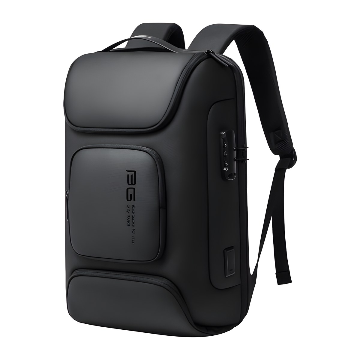 Αδιάβροχο υφασμάτινο σακίδιο πλάτης Bange Plus για laptop 15,6", μαύρο