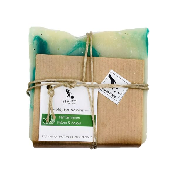 Χειροποίητο σαπούνι Beautycooking Mint-Lemon, 110 gr