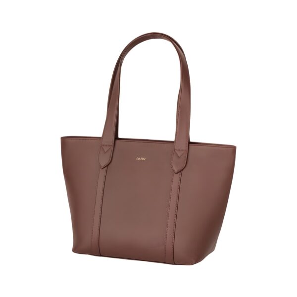 Δερμάτινη γυναικεία τσάντα shopper Lavor, cherry