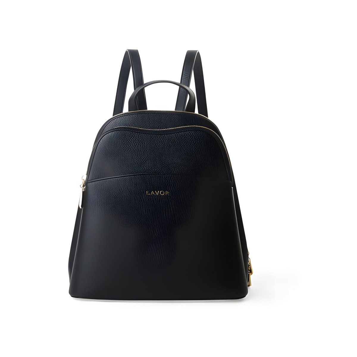 Γυναικείο backpack Lavor από PVC, μαύρο, 29x30 εκ.