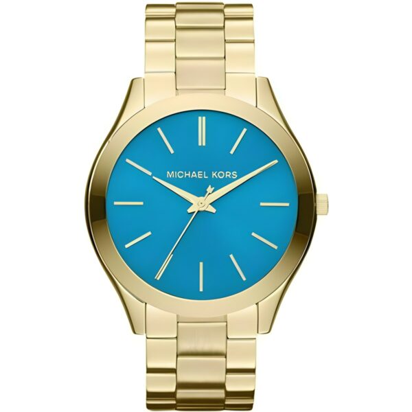 Γυναικείο ρολόι Michael Kors Slim Runway με χρυσό μεταλλικό μπρασελέ, 41 mm