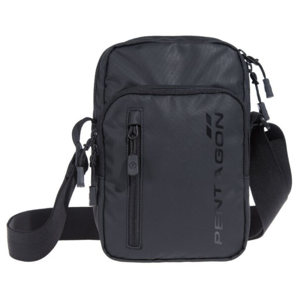 Pentagon Kleos Messenger Stealth Bag Στρατιωτικό Τσαντάκι Σε Μαύρο K16096-STL