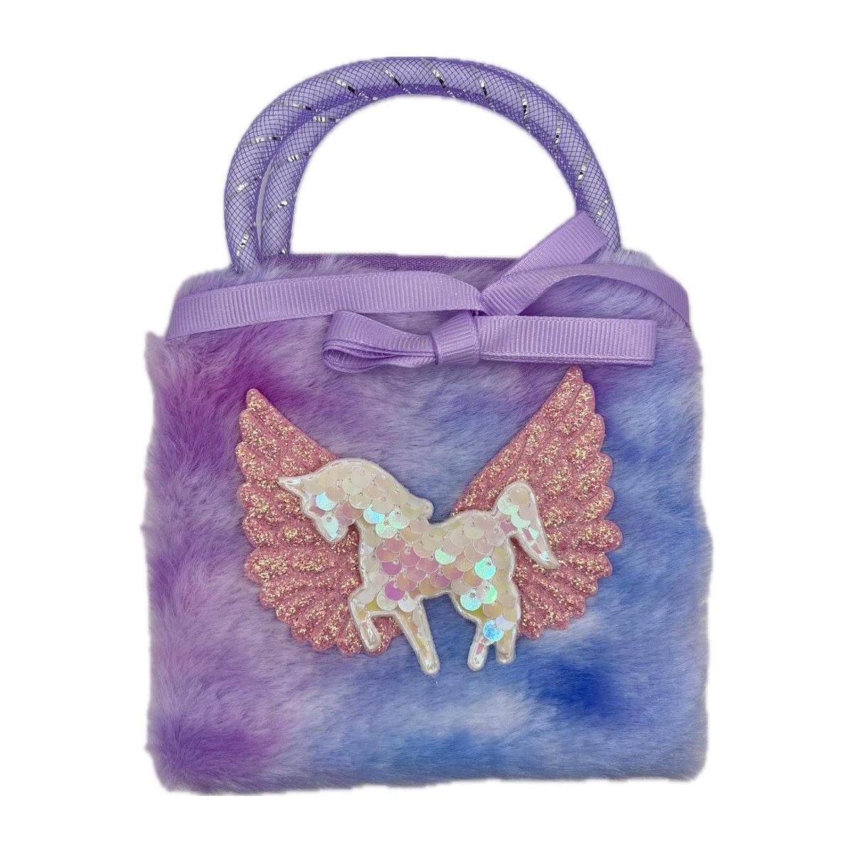 Παιδική υφασμάτινη τσάντα χιαστί Pink Lady Unicorn, μοβ
