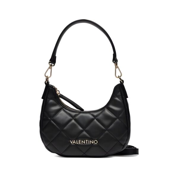 Γυναικεία τσάντα χειρός και ώμου Valentino Bags Ocarina από οικολογικό δέρμα, μαύρη, 23x17 εκ.