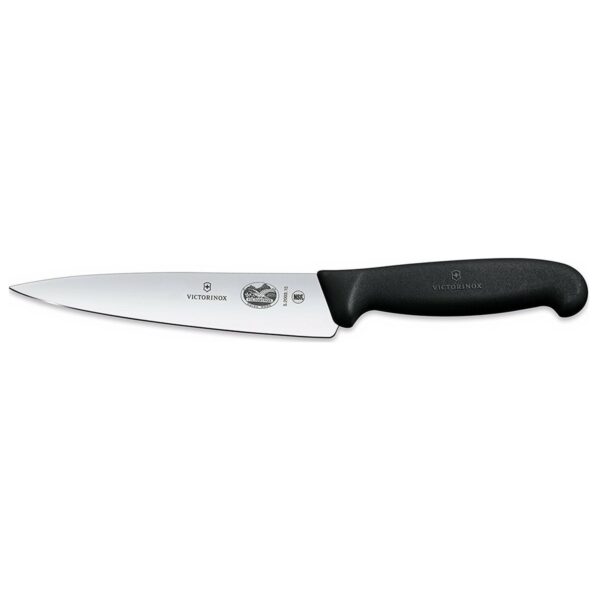 Μαχαίρι Chef Victorinox Fibrox από ανοξείδωτο ατσάλι, 15 εκ., μαύρο