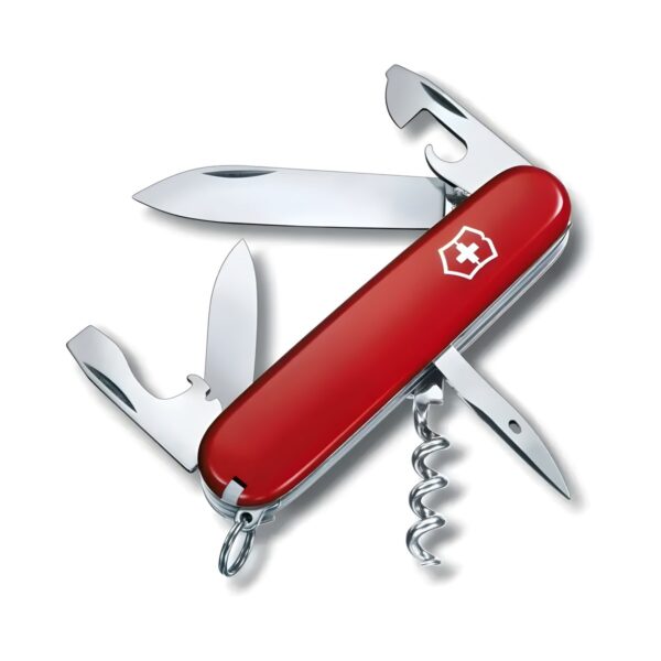 Ελβετικός σουγιάς Victorinox Spartan 91 mm με 12 λειτουργίες, κόκκινος
